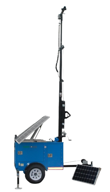 hybrid solar generator electronics trailer